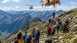 36 Personen, darunter Kleinkinder, in Sölden aus unwegsamem Gelände geborgen