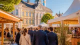 Abordnung aus Schrobenhausen beim 26. Perger Vinum: partnerschaftlicher Austausch in Perg