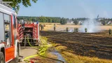 Ackerbrand bei Poggersdorf rasch gelöscht: 25 Feuerwehrkräfte im Einsatz