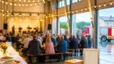 Feuerwehr-Waldfest in Stinatz wegen Gewitterwarnung in die Halle verlegt