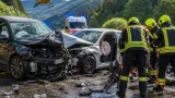 Frontale Kollision auf B96 bei Frojach: Ein Mann schwer verletzt verstorben