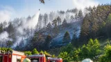 Großeinsatz nach Waldbrand in Schönberg am Kamp im Bezirk Krems