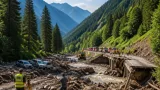 Hahntennjochstraße nach mehreren Murenabgängen gesperrt – Brücke im Valsertal zerstört