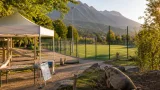 Infopoint für Familien, neuer Kunstrasen in Hötting West und ein Eber im Alpenzoo