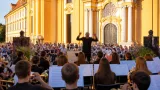 Junge Bläserphilharmonie begeisterte vor der Kulisse des Stifts Melk