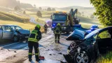 Missglücktes Überholmanöver auf L554: Zwei Verletzte, Straße vorübergehend gesperrt