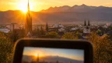 Morgendliche Aufnahme aus Villach auf Lokalplattform veröffentlicht