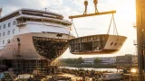 MS Anna Katharina in Linz: Bug entfernt, Reparatur in der Werft kostet wohl Millionen