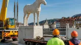 Pferdeskulptur «Freiheit» erhält neuen Platz in Bruck an der Mur