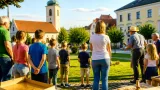 Seniorenbund Zwettl/Rodl bringt Kindern das traditionelle Spiel "Knitteln" nahe