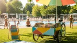 Stadtbücherei Ried fährt mit mobilem Leserad ins Freibad und zum Riedberg-Spielplatz