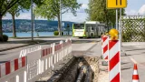 Teilsperre der Josef-Huter-Straße: Nahwärme-Arbeiten beeinflussen Verkehr und Buslinien