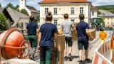 Vier Ferialpraktikanten unterstützen Gemeinde St. Florian am Inn – Einblick in vielseitigen Arbeitsalltag