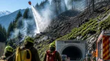 Waldbrand bei Felbertauerntunnel rasch gelöscht — großer Einsatz mit Hubschrauber und Drohne