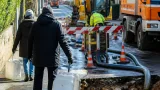 Wasserrohrbruch in Ennsleite: Versorgung in mehreren Straßen stundenlang unterbrochen