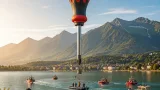 Werbeballon in Schraubenzieher-Form drohte auf Zeller See zu landen – Einsatzkräfte verhinderten Wasserung