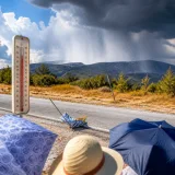 Extreme Hitze kehrt zurück: Bis zu 38 °C, örtlich Gewitter mit Starkregen und Hagel