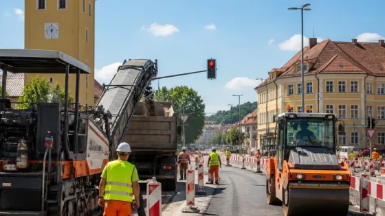 Fahrbahnsanierung in Köflach: B70 und Grazer Straße ab 3. August für rund zehn Wochen eingeschränkt