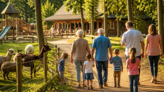 Großeltern und Enkel aus Gleisdorf verbringen Nachmittag im Waldpark Hochreiter