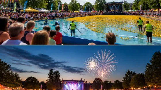 Großes Freibadfest in Fürstenfeld lockte mit Gratis-Eintritt, 5.000 Enten und Feuerwerk