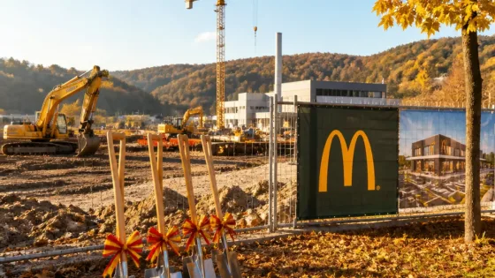 Neues McDonald’s in Waidhofen: Spatenstich mit Bürgermeister – 50 Jobs und Eröffnung im November geplant