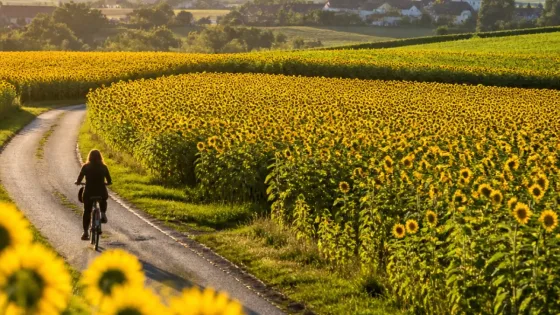 Sonnenblumen im Juli: Fotomotiv aus der Regionauten-Community begeistert