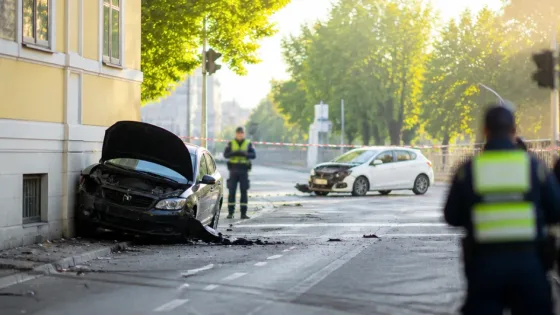 Unfall an Kreuzung Radetzkystraße/Grieskai: Zwei Fahrer beanspruchen Grünlicht