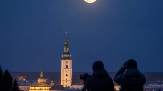 Vollmond über Ried: Lokaler Beitrag regt zum Blick in den Nachthimmel an