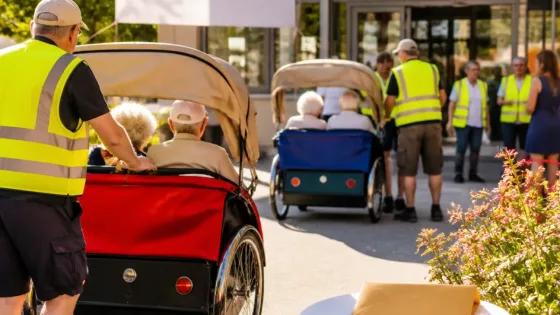 Wiener Neustadt unterstützt Rikscha-Fahrten für Pflegeheimbewohner
