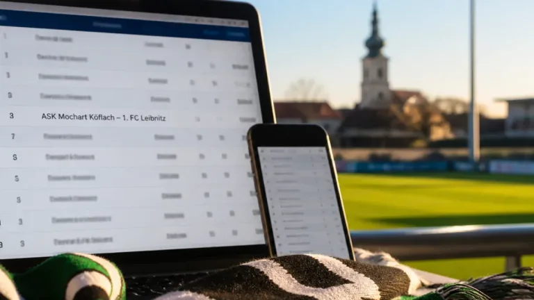 1. FC Leibnitz gegen ASK Mochart Köflach: Lokaler Fußball-Eintrag auf oefb.at verzeichnet