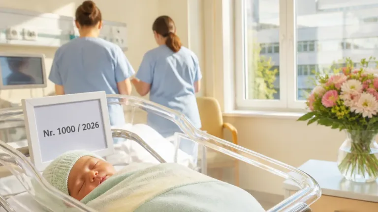 1000. Geburt 2026 in Mödling: Ela‑Nora ist neues Jubiläumsbaby
