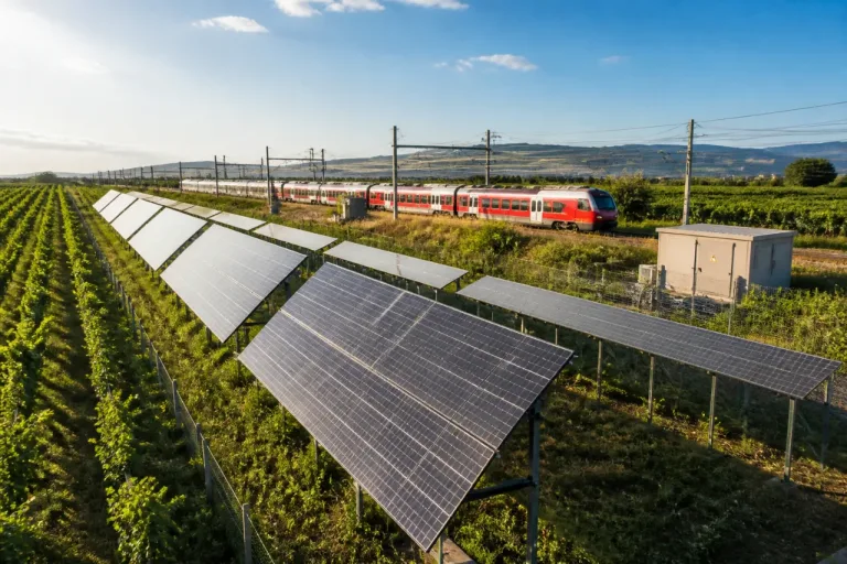 Agri-PV in Donnerskirchen speist grünen Bahnstrom für Züge zwischen Wien und Eisenstadt