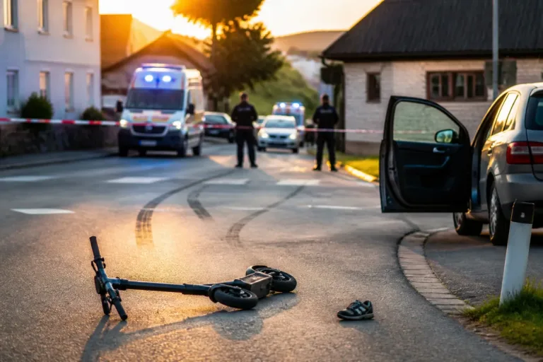13‑Jähriger auf E‑Scooter stirbt nach Zusammenstoß an Kreuzung – Ermittlungen laufen