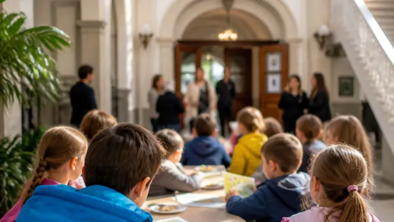 14 Kinder entdecken das Hollabrunner Rathaus beim „Frühstück mit dem Bürgermeister“