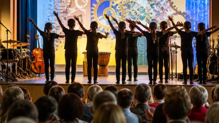 36 Kinder bringen eigenes Musiktheaterstück bei Abschlussaufführung in Grein auf die Bühne