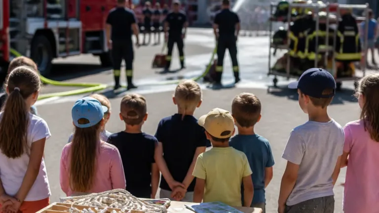 39 Kinder erlebten Feuerwehralltag beim Ferienspieltag in Purgstall
