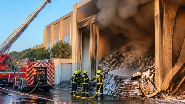 Akku im Gewerbemüll: Brand in Steyrer Müllsortieranlage fordert massiven Feuerwehreinsatz