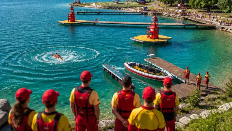 Aktionstag im Strandbad klärt über Ertrinkungsgefahren auf und zeigt Rettungsinfrastruktur