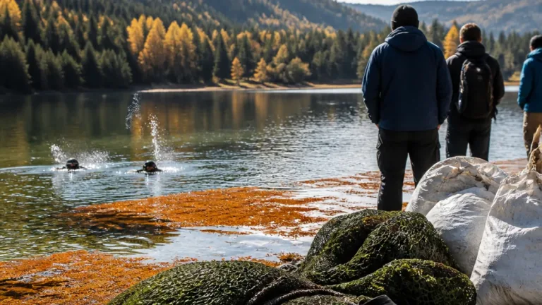 Algenvermehrung am Prebersee: Gemeinde plant Herbstaktion gegen invasive Pflanze