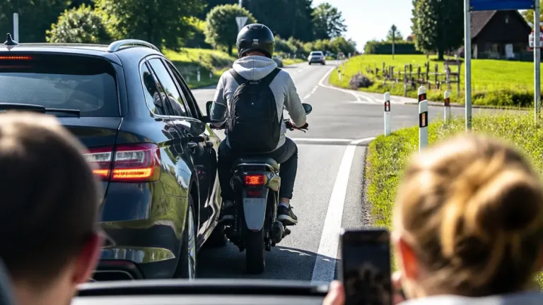Alkolenker streift Mofa-Lenkerin auf B72 – zwei Zeugen ermöglichen Ermittlung