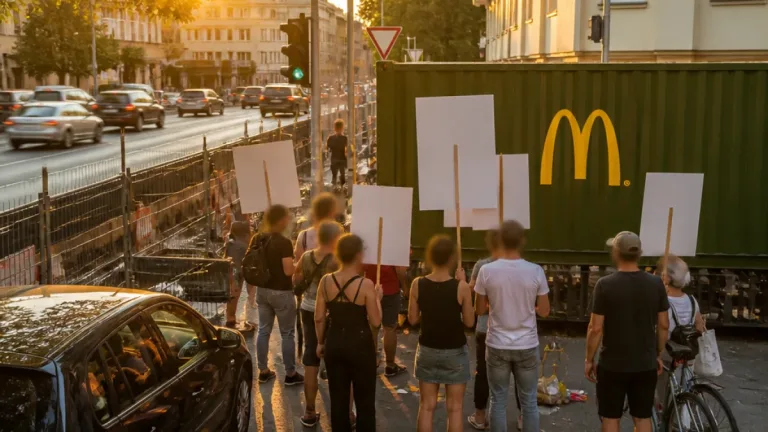 Anrainer in Döbling protestieren gegen temporären McDrive an Barawitzkagasse
