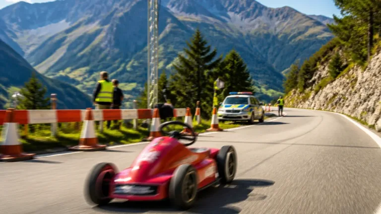 Auf der Sellraintalstraße: Neuer Bobby-Car-Weltrekord von fast 150 km/h