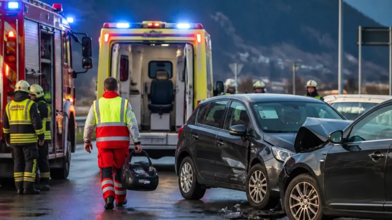 Auffahrunfall bei Wiesing: Fünf Verletzte, darunter ein Neugeborenes
