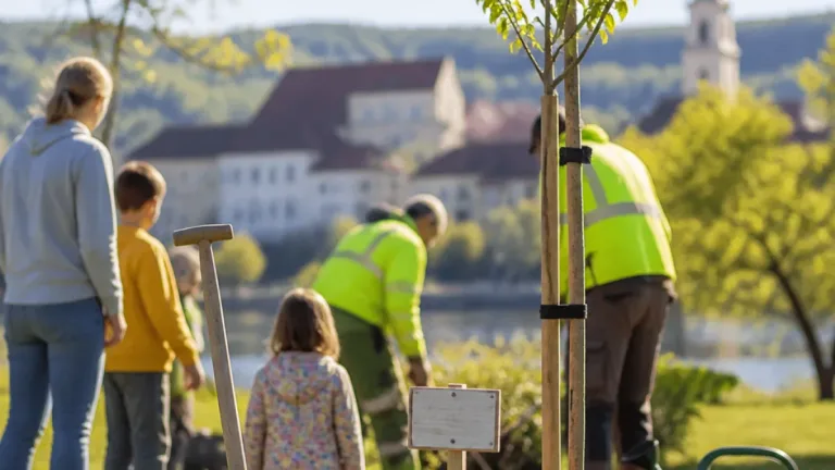 Baumpatenschaft im Mitteraupark: Privatpersonen tragen zur Begrünung und Klimaanpassung bei