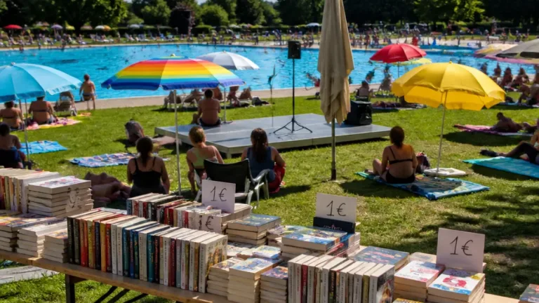 Beach Book Day bringt Literatur und Lesung ins Freibad von Oberpullendorf