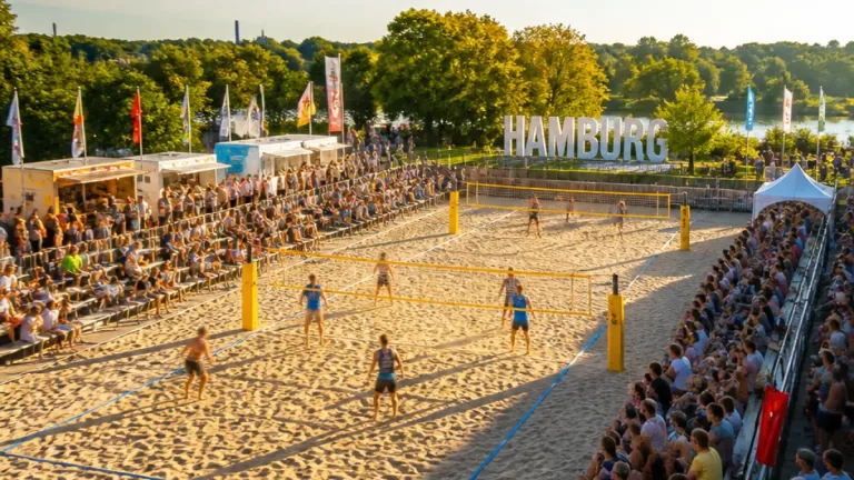 Beachvolleyball-Elite eröffnet auf der Horner Rennbahn: Erster Tag mit Überraschungen