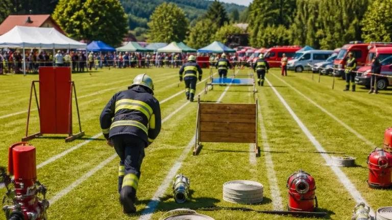 Bezirksfeuerwehrleistungsbewerb in Grub: Rund 600 Teilnehmer trotz extremer Hitze aktiv