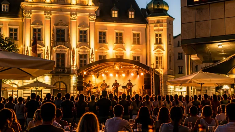 „Big Bayou“ heizte der Sommerterrasse am Hauptplatz kräftig ein
