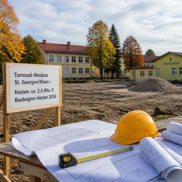 Neuer Turnsaal in St. Georgen/Klaus: 2,5 Mio. Euro für Schule, Kindergarten und Vereine