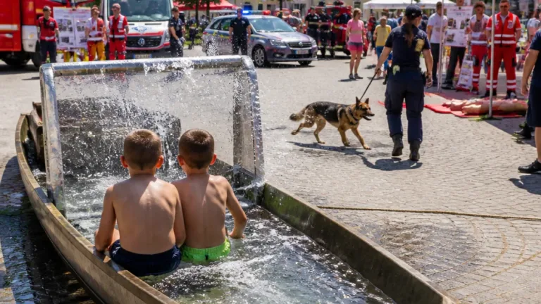 Blaulichttag in Deutsch-Wagram: Einsatzorganisationen zeigen Arbeit und bieten Wasserspaß